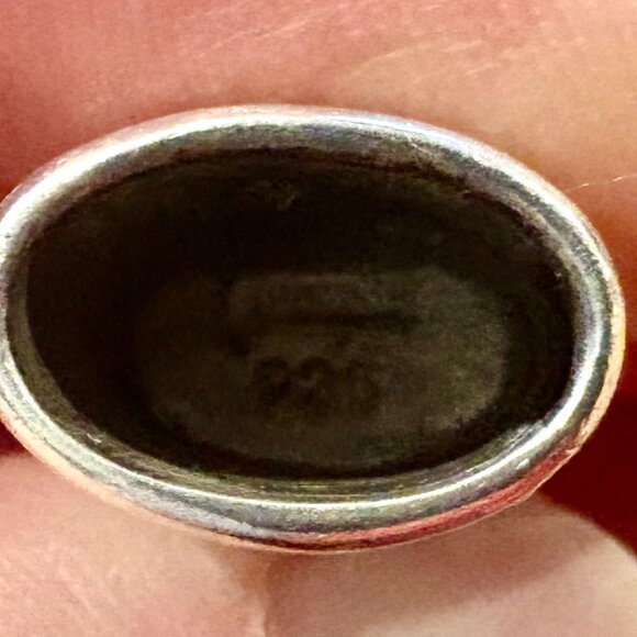 Share John Hardy Sterling Silver Thick Woven Bracelet 8.25 inches Long w/ Oval C - Picture 5 of 6